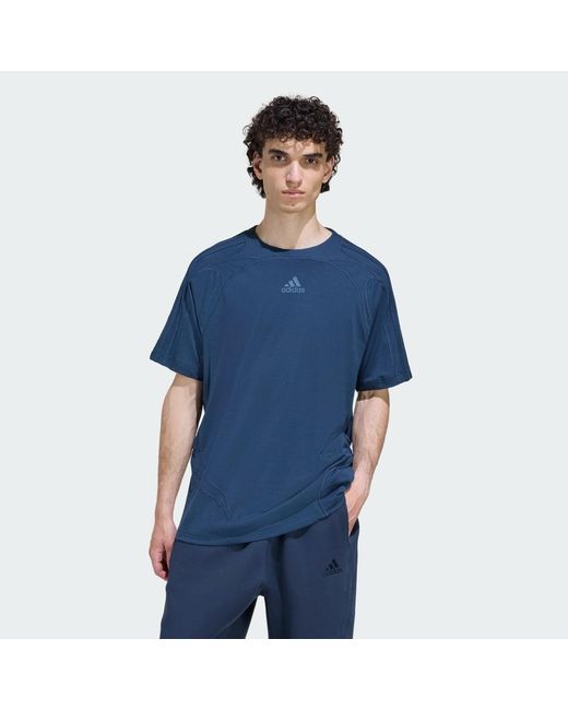 Adidas Blue Cutline Regular T-Shirt for men
