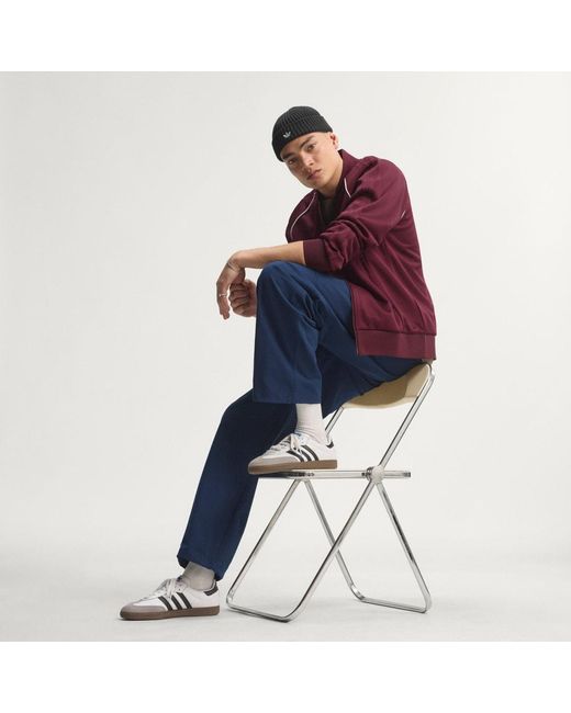 Adidas Purple Sst Premium Track Top for men