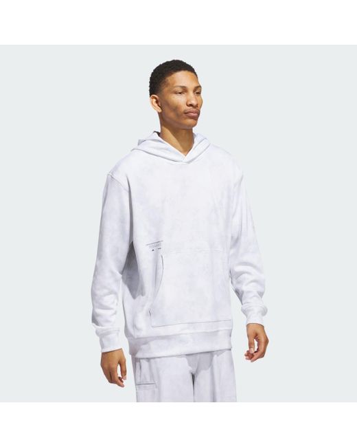 Felpa adicross di Adidas in White da Uomo