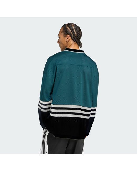 Adidas Green Hockey Jersey for men