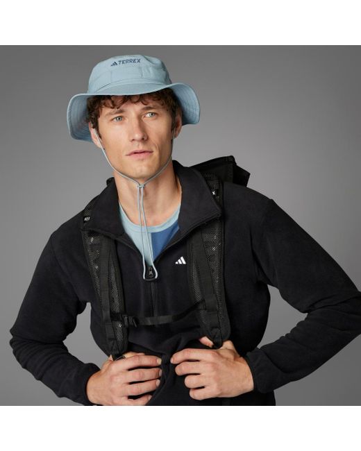 Giacca Multi Essentials 1/2 Zip Fleece di Adidas in Black da Uomo