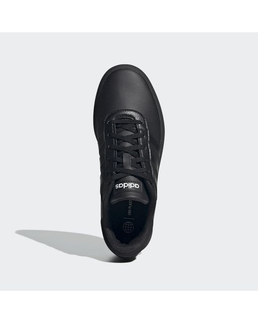 Adidas Black Court Platform Shoes