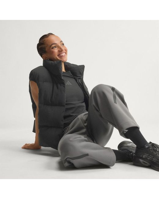 Chaleco Down Puffer Helionic Adidas de color Black