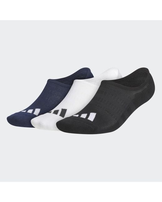 Adidas Blue No-show Golf Socks 3 Pairs for men