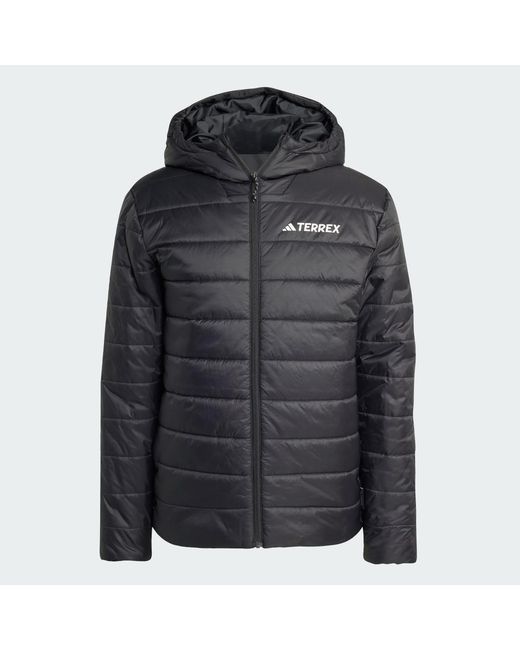 Adidas Gray Terrex Multi Essentials Climawarm Insulated Hooded Jacket for men
