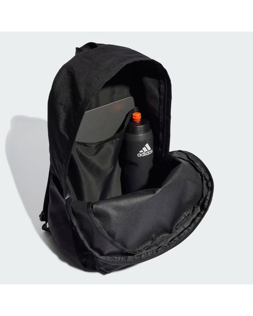 Adidas Black Classic 3 Bar Logo Backpack