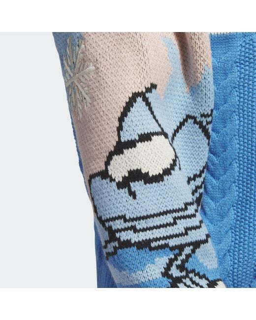adidas Xmas Sweatshirt (gender Neutral) in Blue | Lyst UK