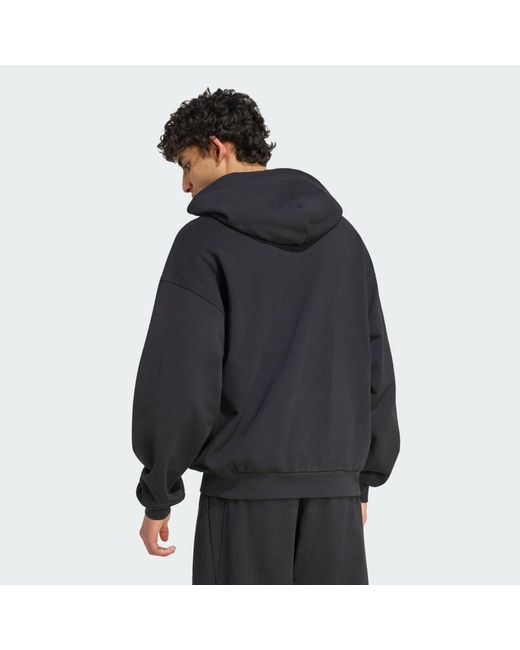 Adidas Black Kit Small Logo Hoodie for men