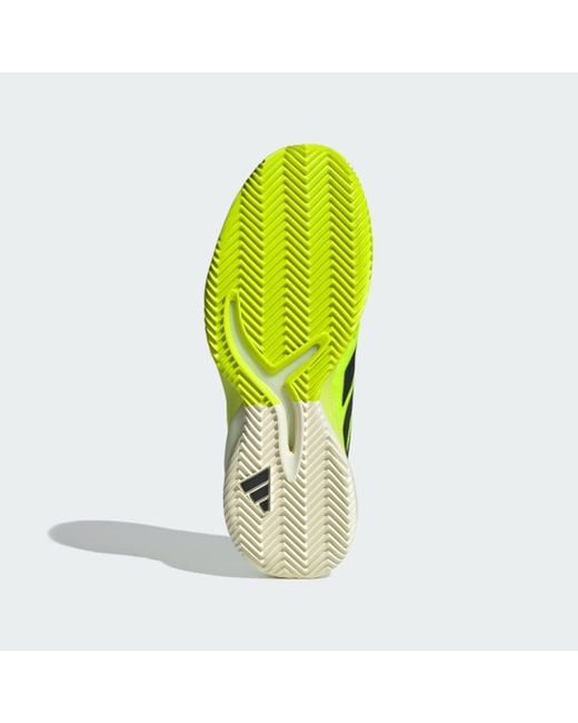 Adidas Yellow Adizero Cybersonic 2 Clay Tennis Shoes for men