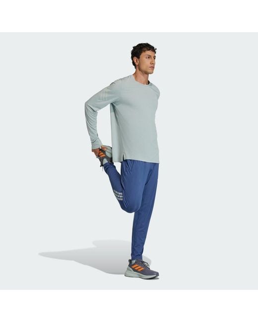 Adidas Blue Adi365 Iconic/ Running Longsleeve for men
