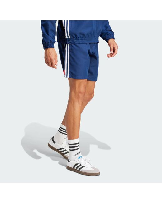 Adidas Blue Tiro 25 Essentials Woven Shorts for men