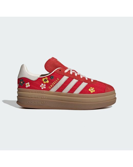 Adidas Red Gazelle Sneakers