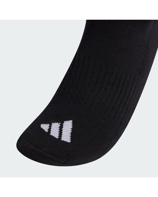 Adidas Black 3-Stripes Cushioned Sportswear Crew Socks 3 Pair Pack