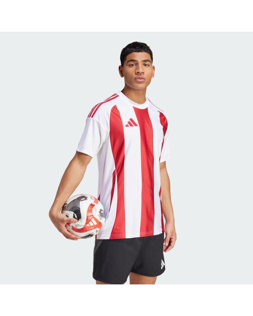 Camiseta Striped 24 Adidas de hombre de color Red