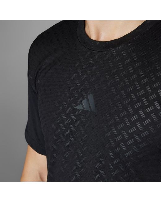 T-Shirt Power Workout di Adidas in Black da Uomo