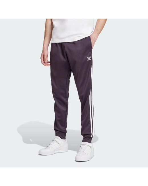 Adidas Purple Adicolor Classics Sst Track Pants for men