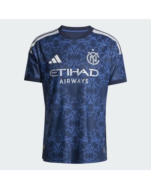 Adidas Blue New York City Fc 26/27 Away Authentic Jersey for men