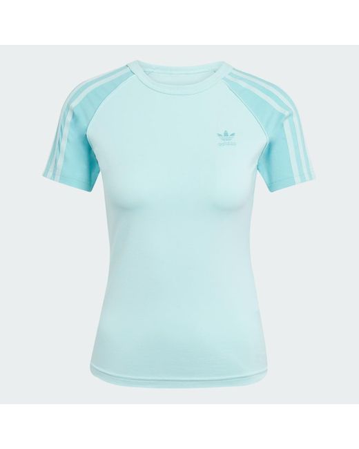 Camiseta Adicolor Raglan Slim 3 Bandas Adidas de color Blue