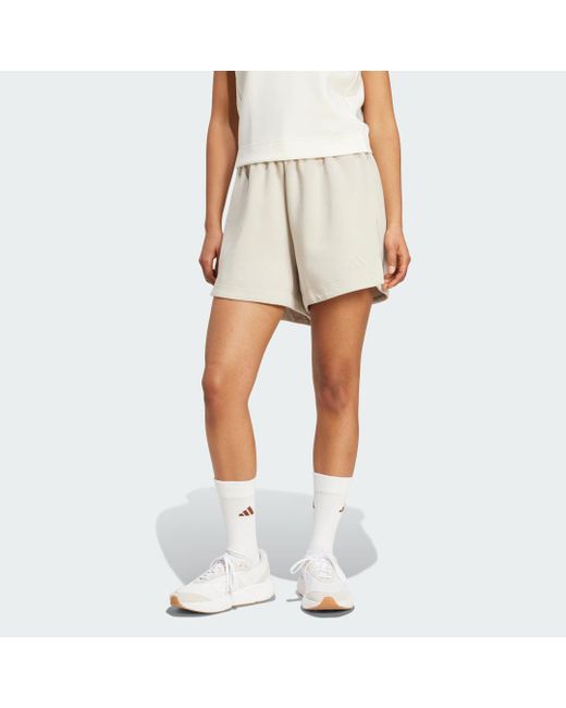 Soft Lux Loose Shorts di Adidas in Natural