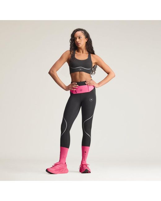 Adidas Black By Stella Mccartney Running High Support Sports Bra