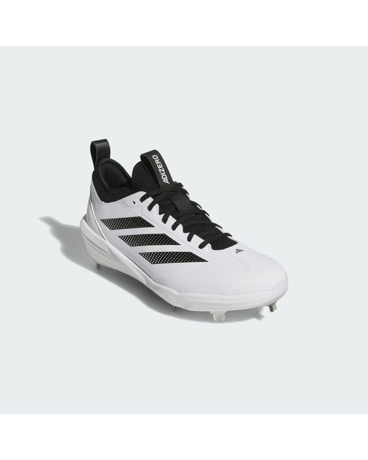 Adidas White Adizero Impact 2.0 Cleats for men