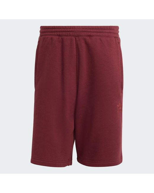 Adidas Red Trefoil Essentials Shorts for men
