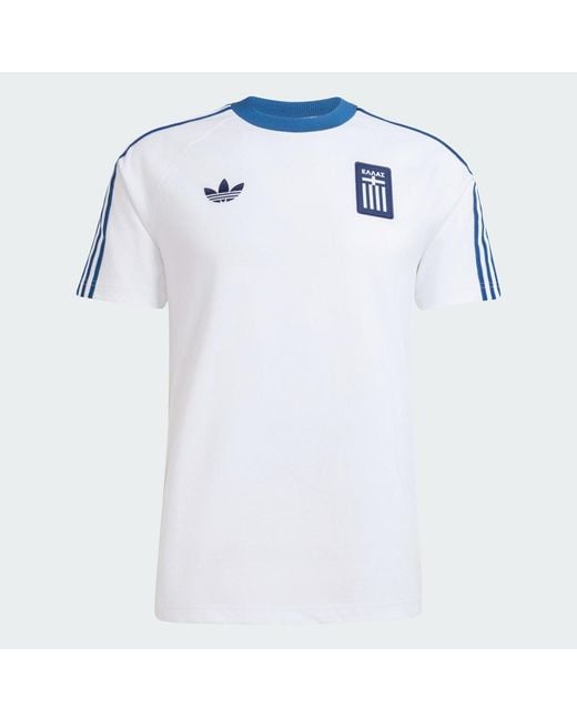 Adidas Blue Greece Originals T-Shirt for men