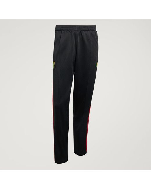 Adidas Black Jamaica X Bob Marley Originals Track Pants for men