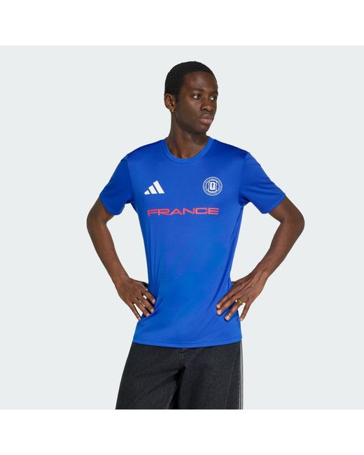 Adidas Blue Fifa World Cup 26 France Jersey for men