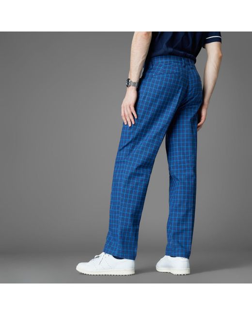 archive plaid pattern slacks pants y2k adidas Golf Originals Archive Plaid Trousers Night Indigo⁄Royal