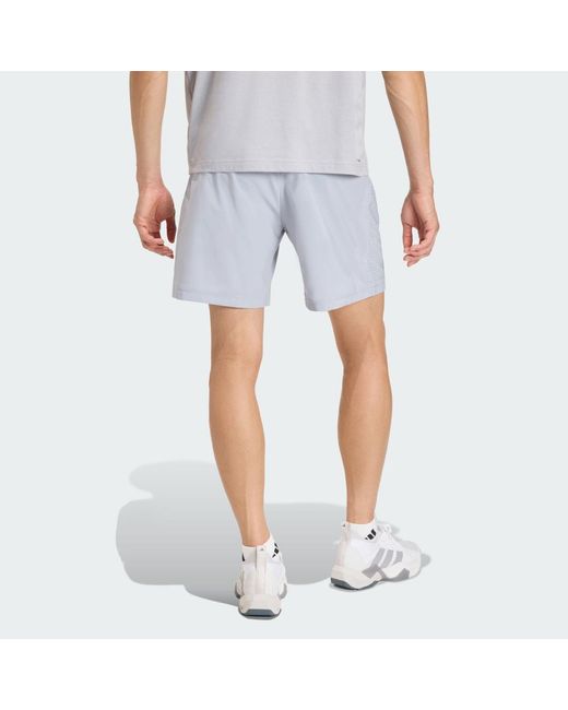 Adidas Blue Workout Essentials Base Woven Short for men