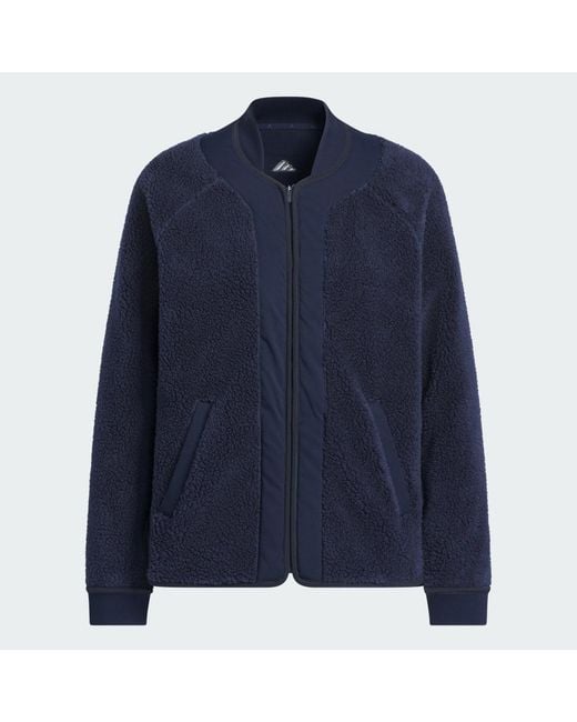 Adidas Blue Go-To Fleece Jacket