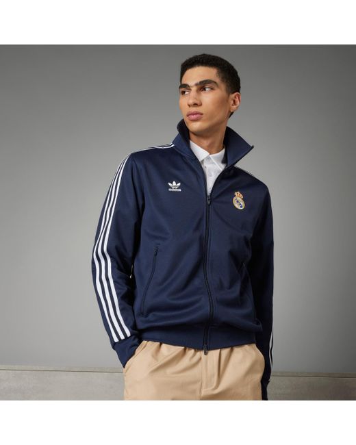 adidas Real Madrid Originals Jacke in Blau für Herren | Lyst CH