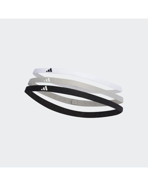 Adidas White Hairband 3-pack