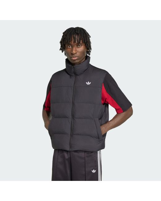 Adidas Gray Stand Collar Regen Vest for men