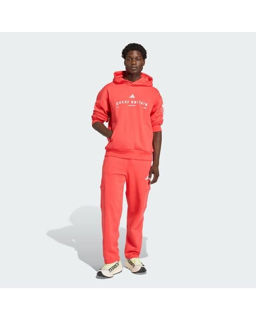 Adidas Red Paralympicsgb Graphic Hoodie for men