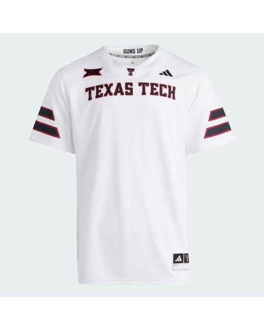 Adidas Originals White Premier Texas Tech Away Jersey for men
