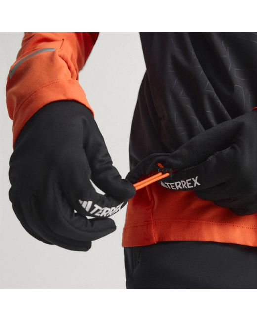 Adidas Red Terrex Xperior Cross-Country Ski Softshell Vest for men