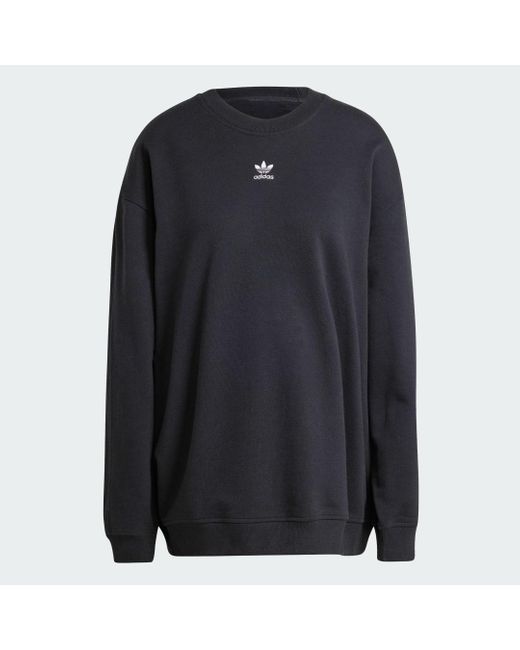 Adidas Black Essentials Oversized French Terry Sweatshirt