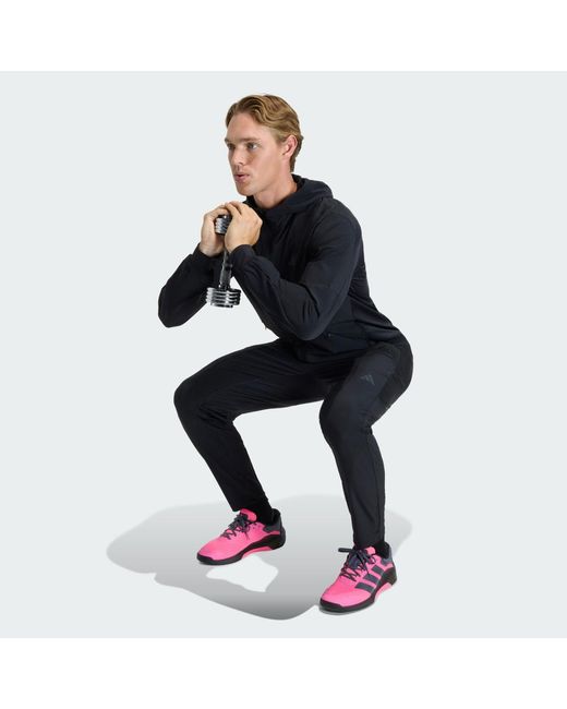 Adidas Black D4T Workout Joggers for men