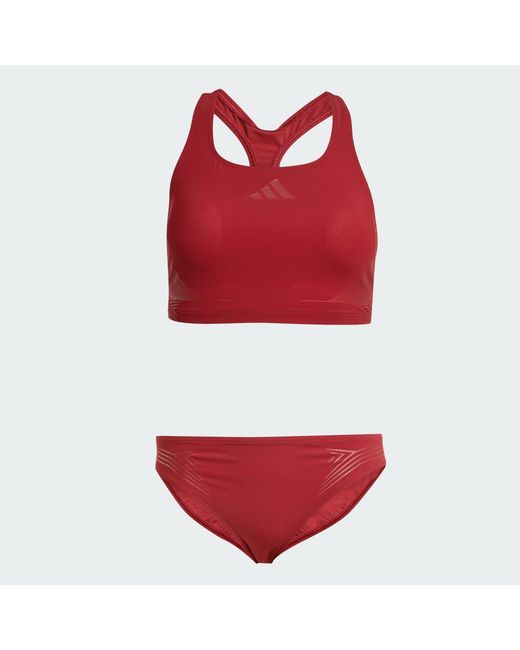 Adidas Red Lanelux Y-Back Bikini