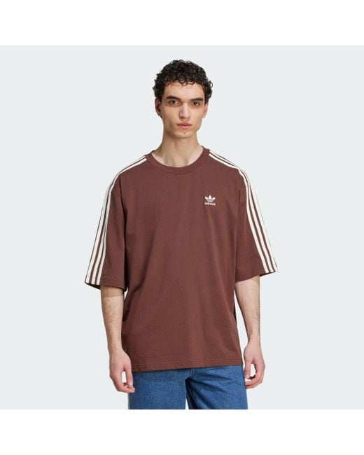 Camiseta Adicolor Oversized Adidas de hombre de color Brown