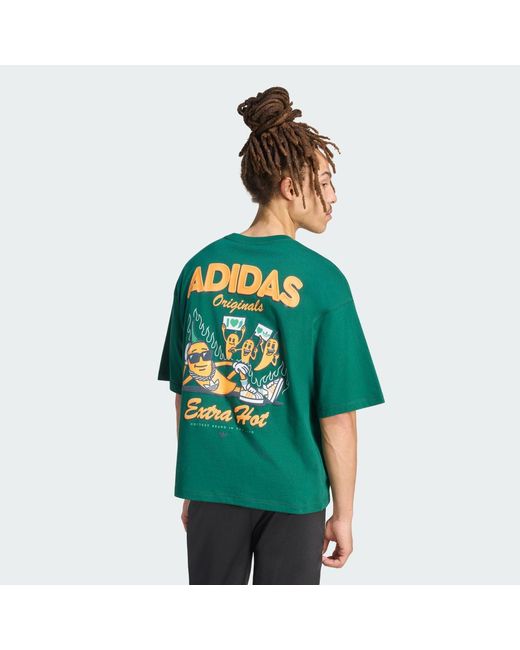 Adidas Green New Chili 3.0 Graphic T-Shirt for men
