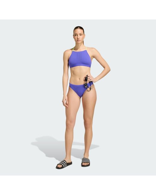 Adidas Blue Ripstream Adjustable X-Back Bikini Set