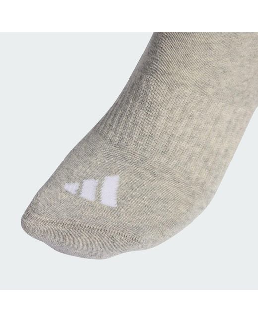 Adidas Black 3-Stripes Cushioned Sportswear Crew Socks 3-Pair Pack