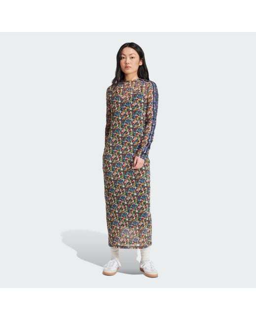 Adidas Multicolor LIBERTY LONDON MESH MAXIKLEID