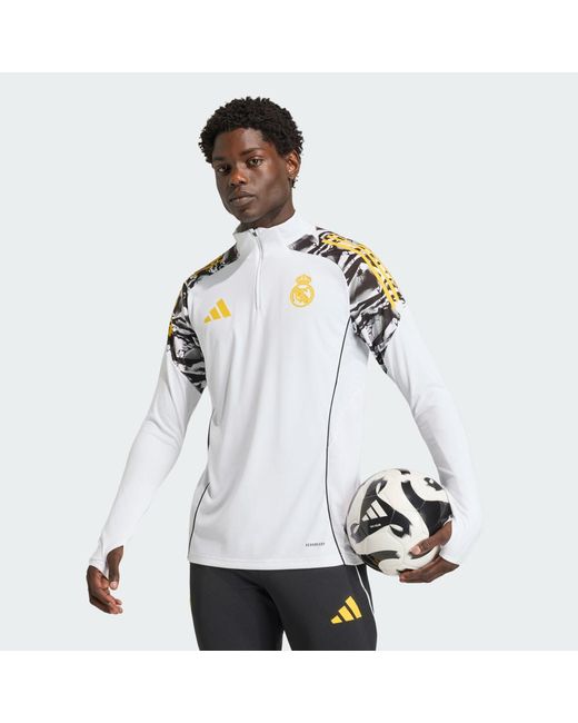 Adidas White Real Madrid Avengers 25/26 Tiro 25 Competition Training Top for men