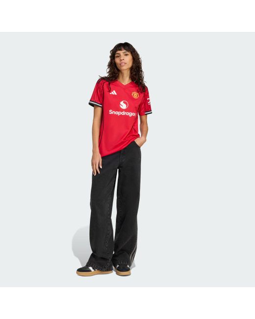 Maglia Manchester United 25/26 Home di Adidas Originals in Red