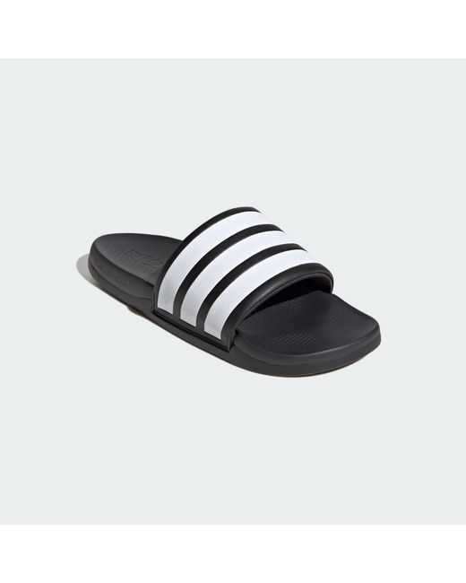 Adidas Black Adilette Comfort 2.0 Slides