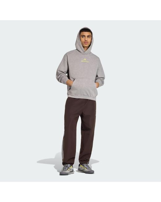 Adidas Gray Amg Washed Hoodie for men
